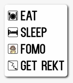No Fomo Allowed Sticker   Srcset Data - Trade Gothic, HD Png Download, Transparent PNG